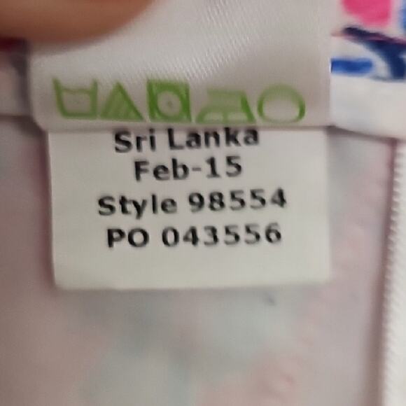 Lilly Pulitzer Adie Pink and Blue Side Zip Four Pocket Women's Short Shorts Sz 6 - Picture 11 of 14